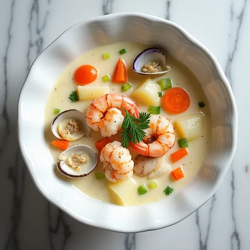 Seafood Medley Clam Chowder