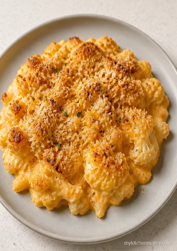 Sharp Cheddar Cauliflower Casserole