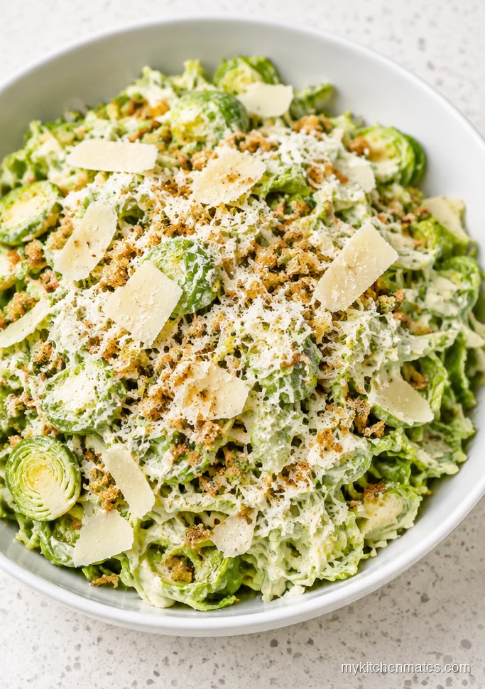 Shaved Brussels Sprout Caesar