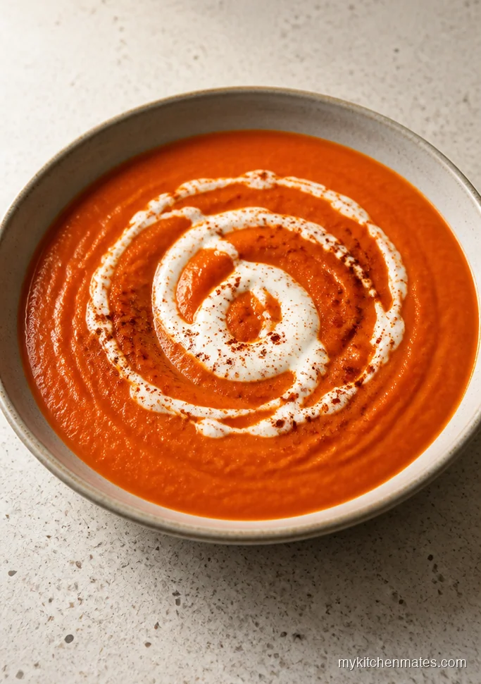 Sheet Pan Butternut Squash and Red Pepper Soup
