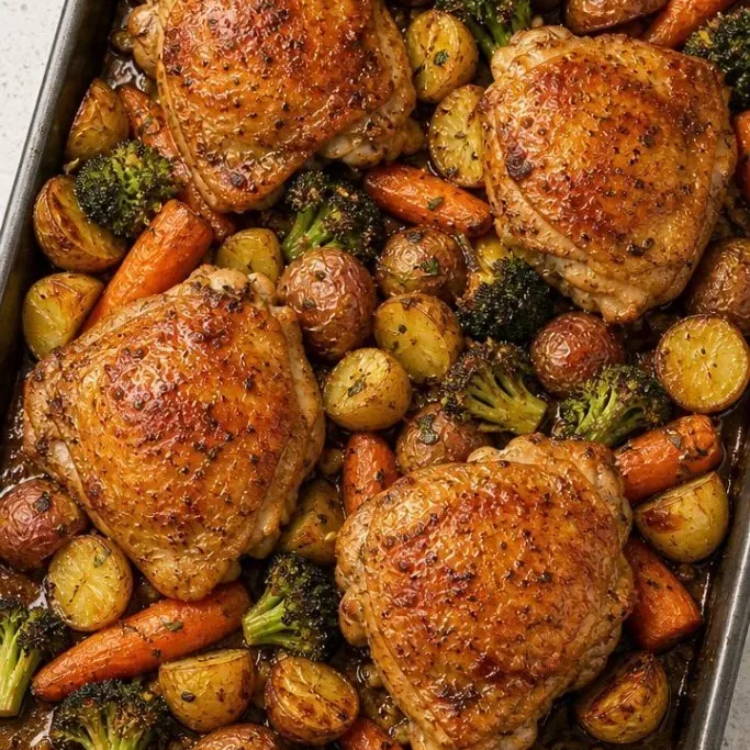 Sheet Pan Lemon Herb Chicken and Veggies Sheet Pan Chicken And Veggies