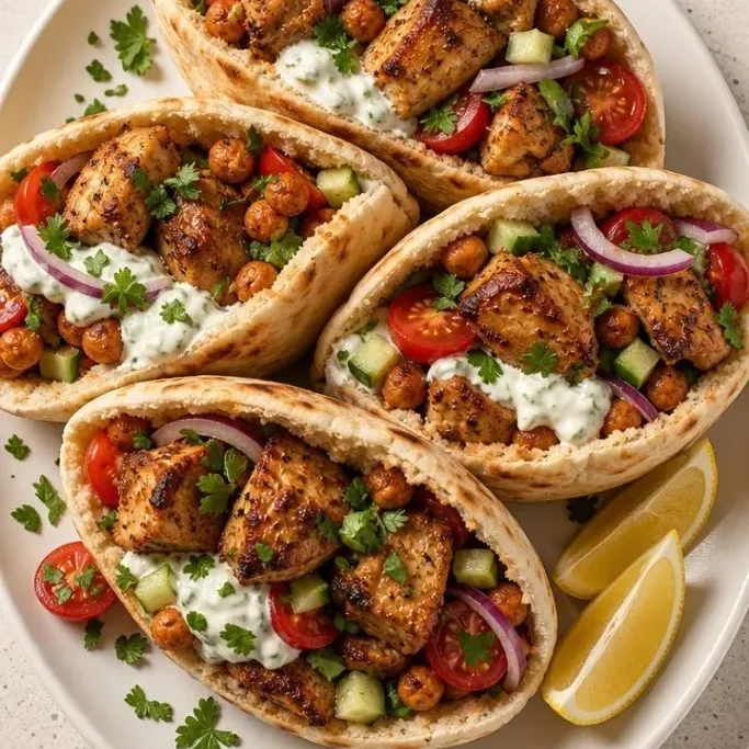 30-Minute Sheet Pan Chicken Pitas Sheet Pan Chicken Pitas