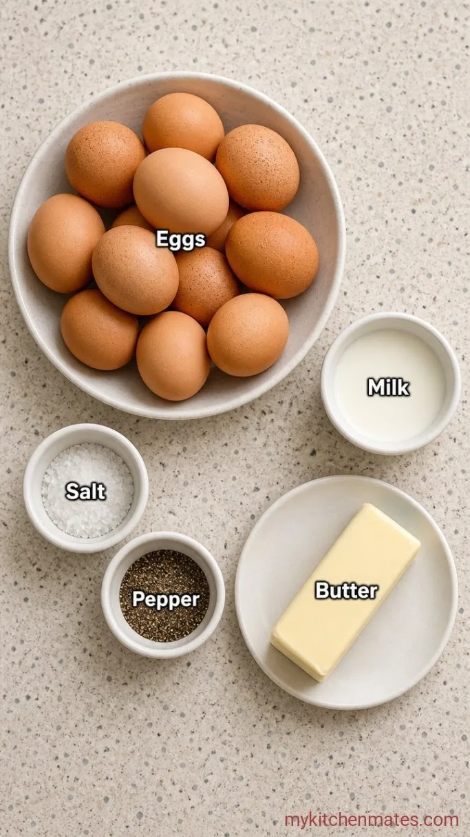 Sheet Pan Eggs (Baked, No Flipping, Perfect for Sandwiches) Ingredients