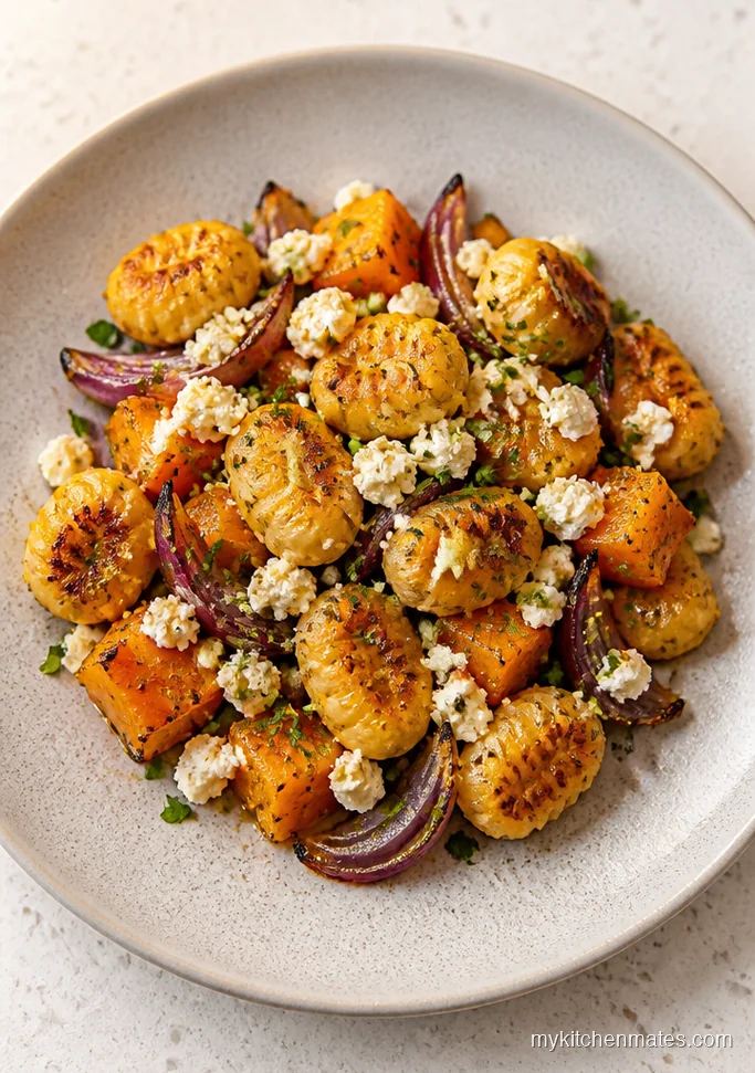 Sheet Pan Gnocchi with Squash and Feta