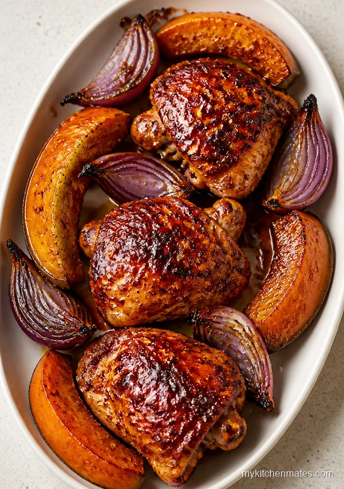 11 Chicken and Butternut Squash Recipes for Cozy Weeknight Wins Sheet Pan Harissa Chicken with Butternut Squash