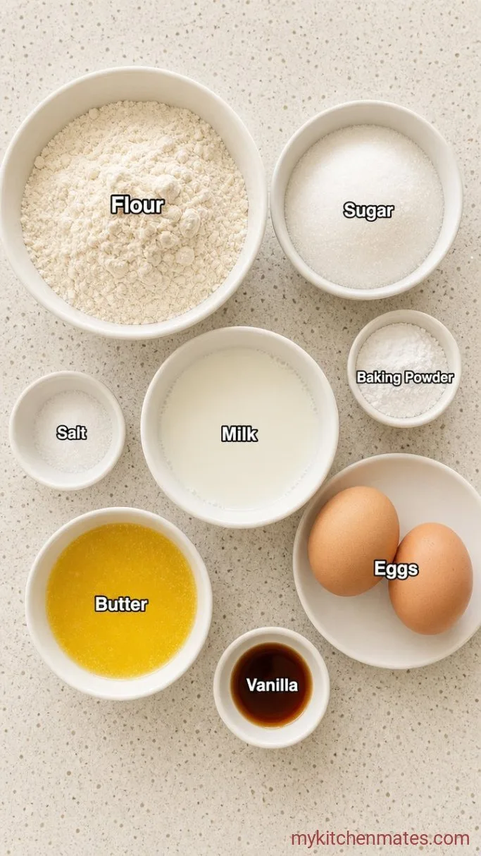 Fluffy Sheet Pan Pancakes (No Flipping Required) Ingredients