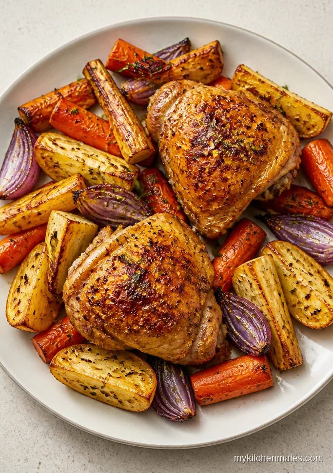 13 Chicken Thigh Casserole Recipes That Make Cozy Dinners Easy Sheet Pan Root Vegetable Chicken Casserole