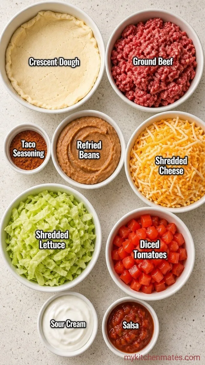 Crispy Sheet Pan Taco Pizza (Ready in 30 Minutes) Ingredients