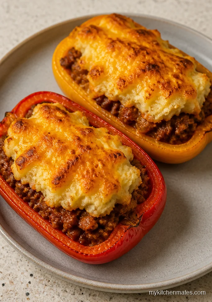 10 Low Carb Fall Recipes for Cozy Weeknight Dinners Shepherd's Pie Stuffed Bell Peppers