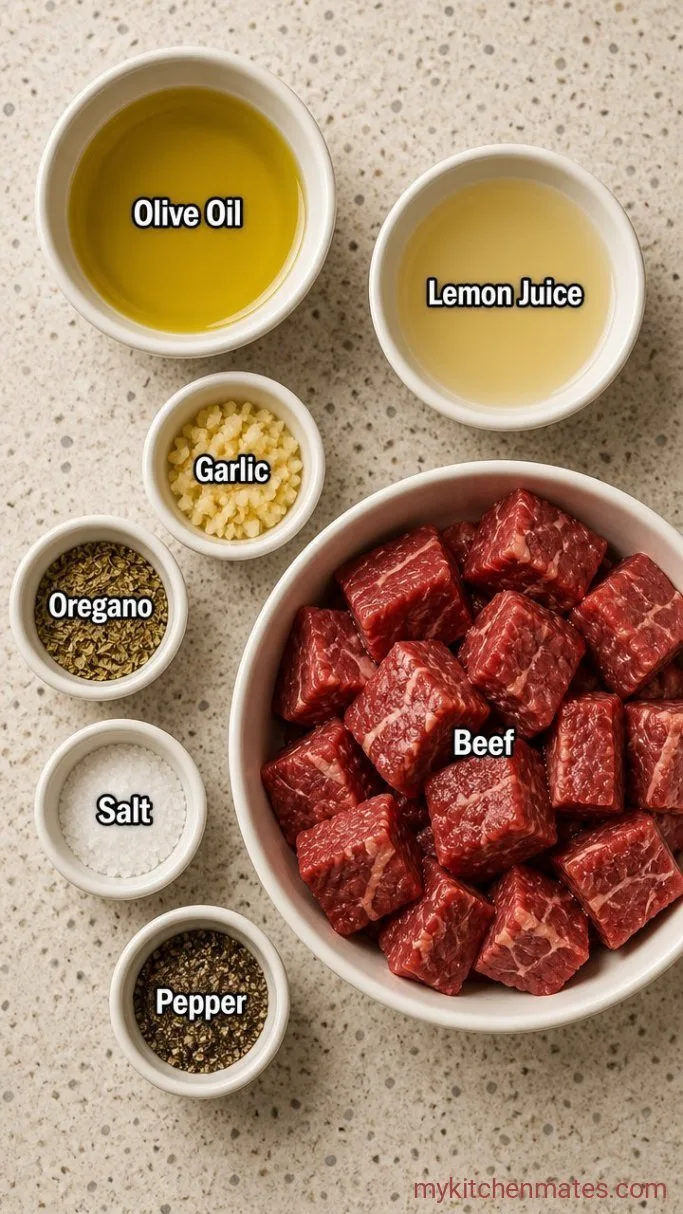 Easy 5-Minute Shish Kabob Marinade Ingredients