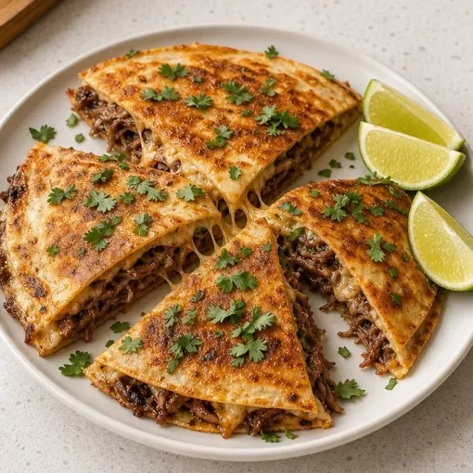 Shredded Beef Quesadillas