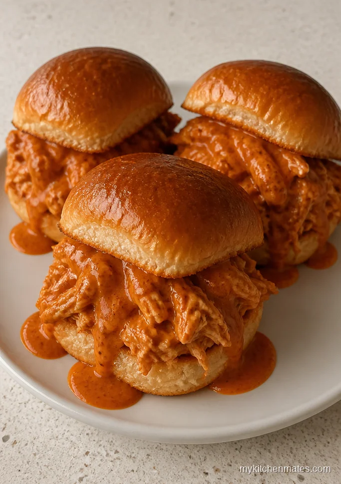 Shredded Butter Chicken Sliders
