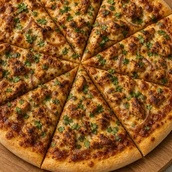 Shredded Chicken Pizza