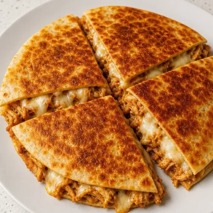 Quick and Crispy Shredded Chicken Quesadillas Shredded Chicken Quesadillas