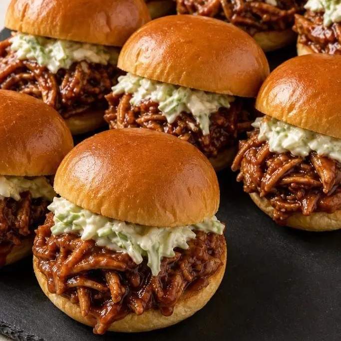 Shredded Chicken Sliders