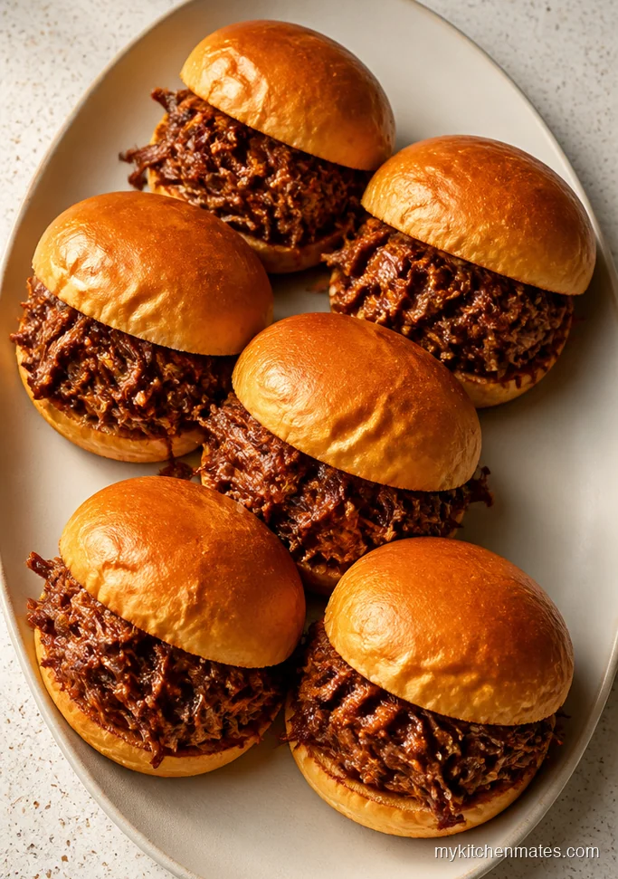 Shredded Chuck Roast Sliders