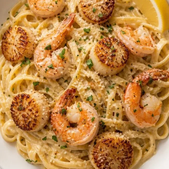 Shrimp and Scallop Pasta