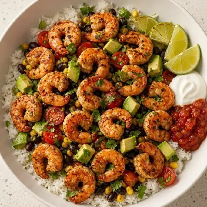 Quick 20-Minute Shrimp Burrito Bowl Shrimp Burrito Bowl