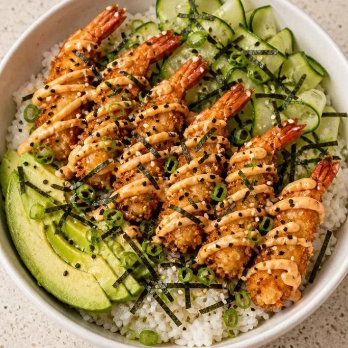 Shrimp Sushi Bowl