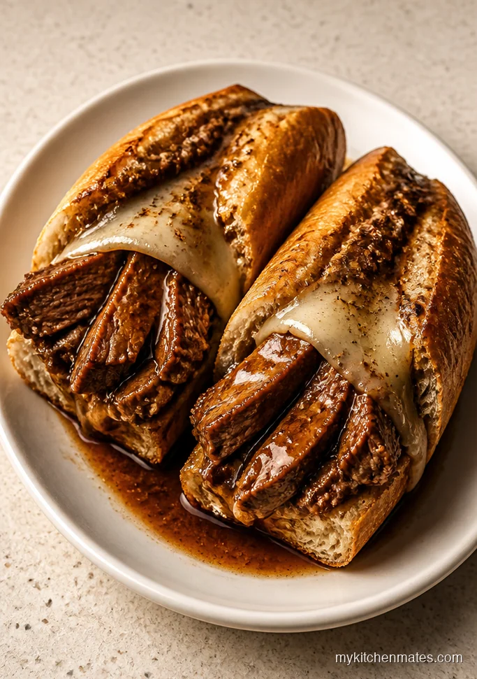 Sirloin Steak French Dip Sandwiches
