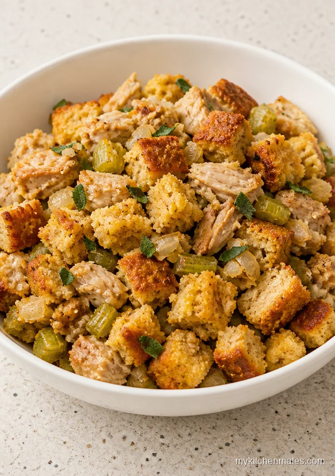 Skillet Chicken and Cornbread Stuffing