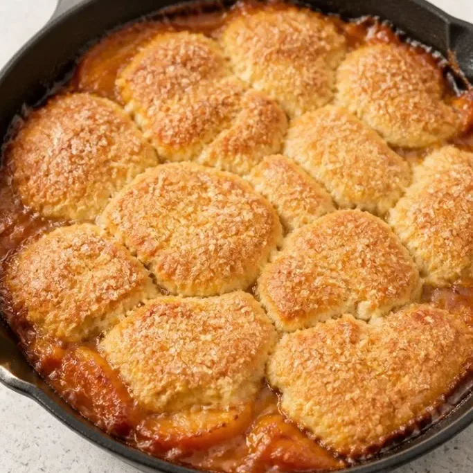 Skillet Peach Cobbler