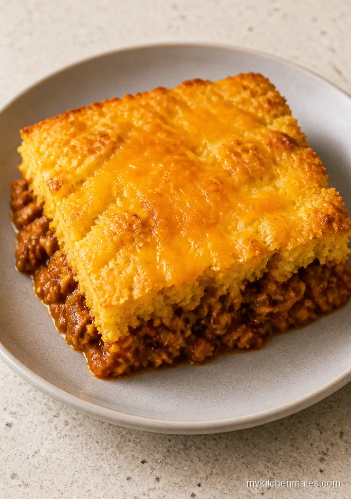 Sloppy Joe Cornbread Casserole