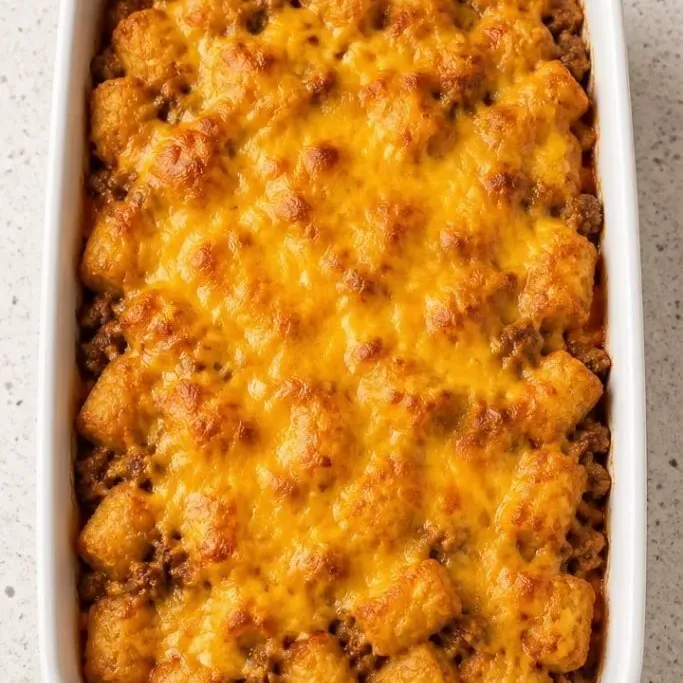 Sloppy Joe Tater Tot Casserole