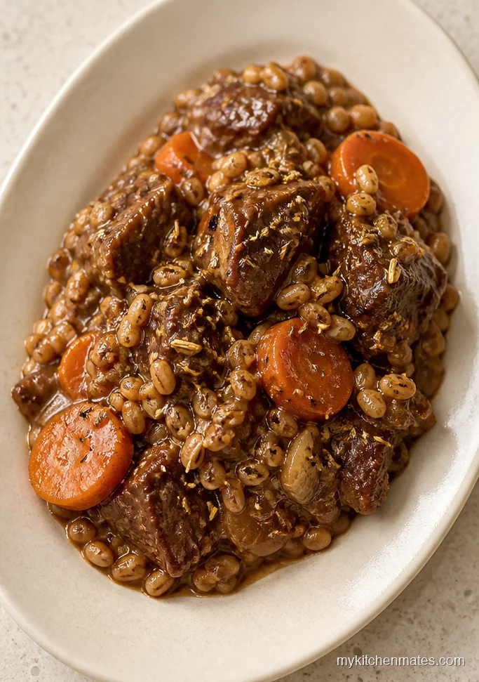 Slow Cooker Beef and Barley Casserole