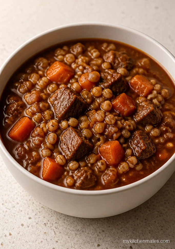 Slow Cooker Beef and Barley Stew