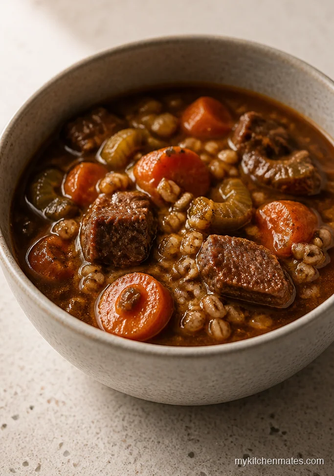 10 Cozy Healthy Fall Dinner Recipes You'll Actually Cook Slow Cooker Beef and Barley Stew