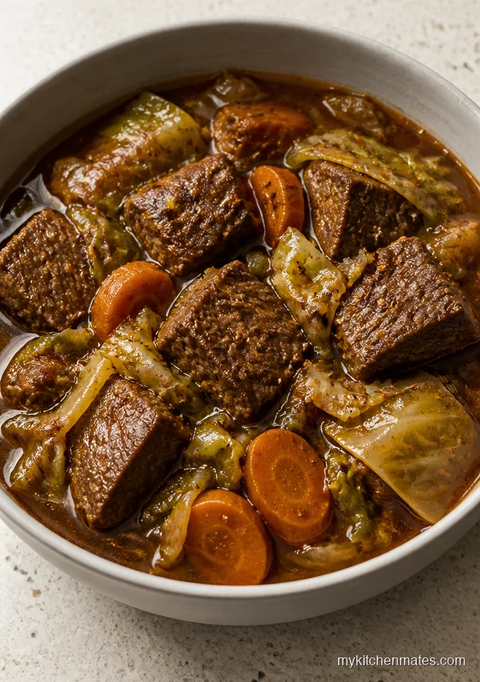 Slow Cooker Beef and Cabbage Stew