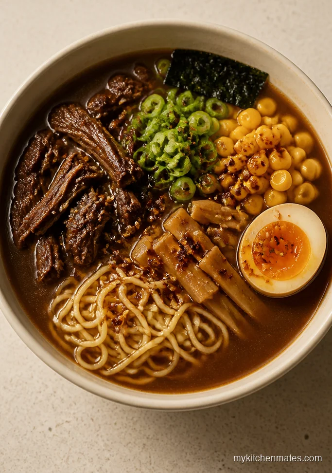 Slow Cooker Beef Ramen Bar