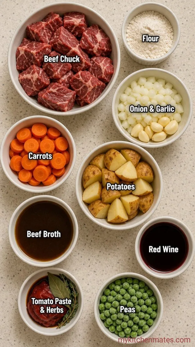 Slow Cooker Beef Stew That Falls Apart Tender Ingredients