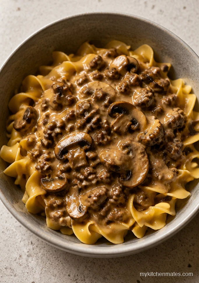 Slow Cooker Beef Stroganoff