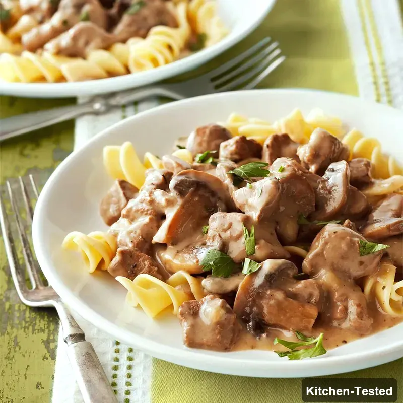 Slow-Cooker Beef Stroganoff slow cooker beef stroganoff