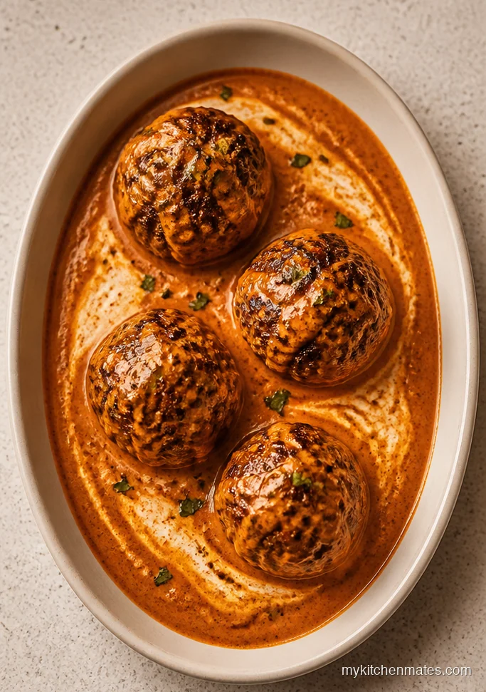 Slow Cooker Butter Chicken Style Meatballs