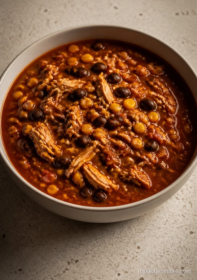 Slow Cooker Chicken Enchilada Soup