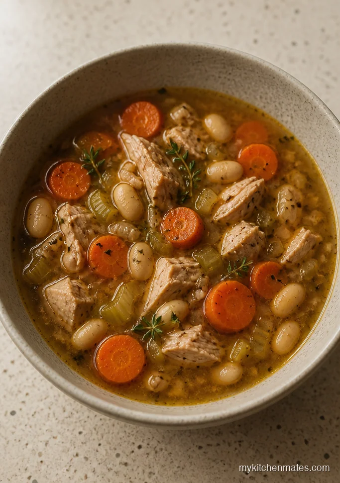 Slow Cooker Chicken Vegetable Soup with Butter Beans