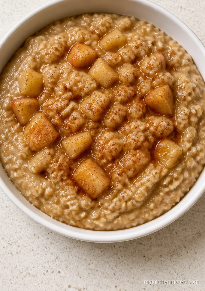 Slow Cooker Cinnamon Apple Steel Cut Oats