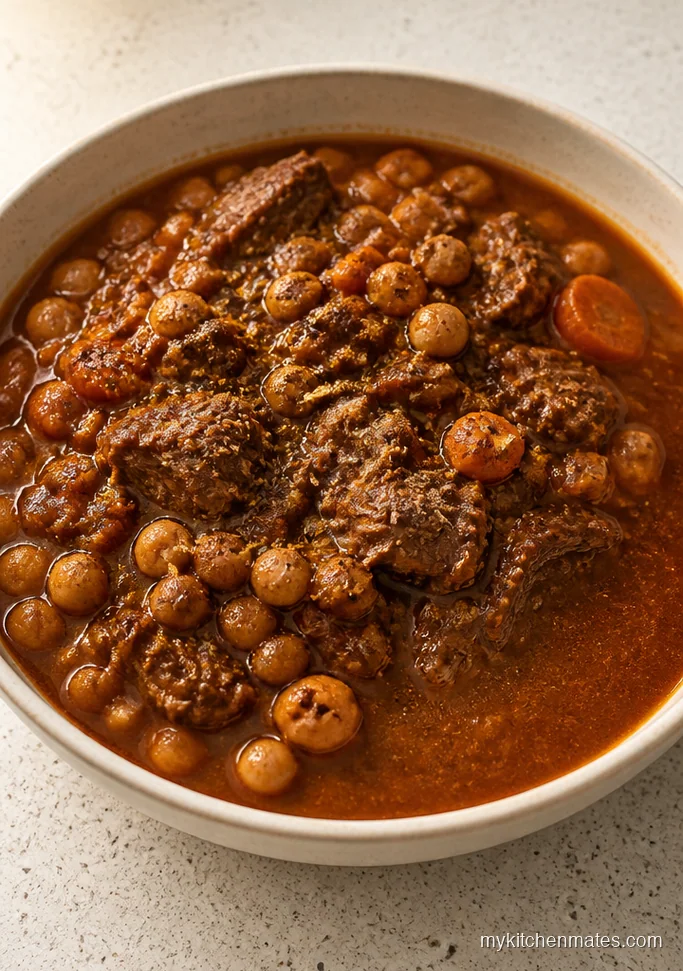 Slow Cooker Lamb and Chickpea Stew