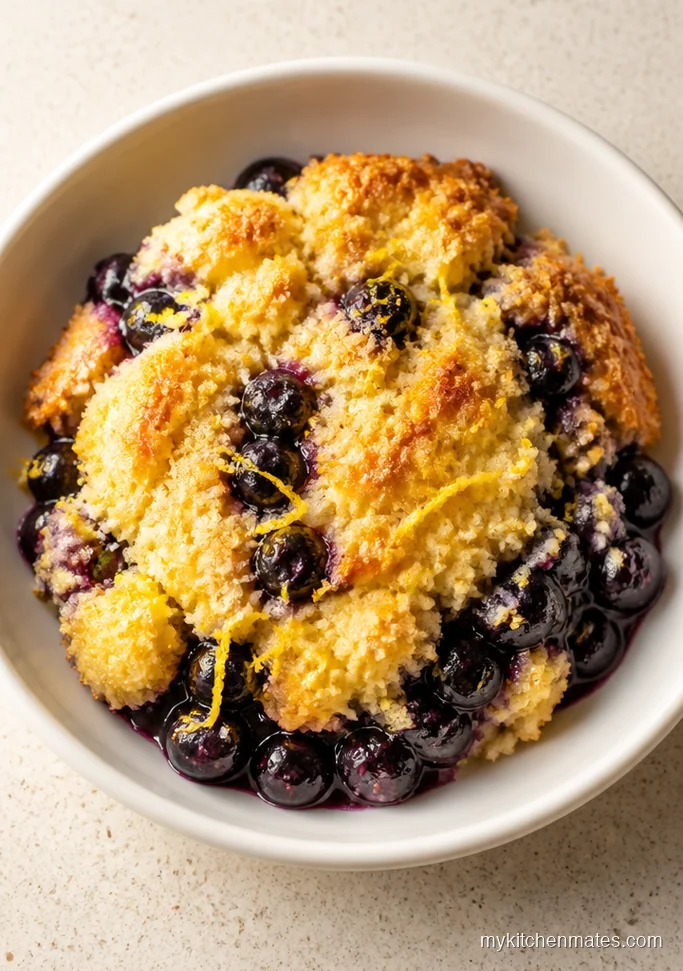 Slow Cooker Lemon Blueberry Dump Cake