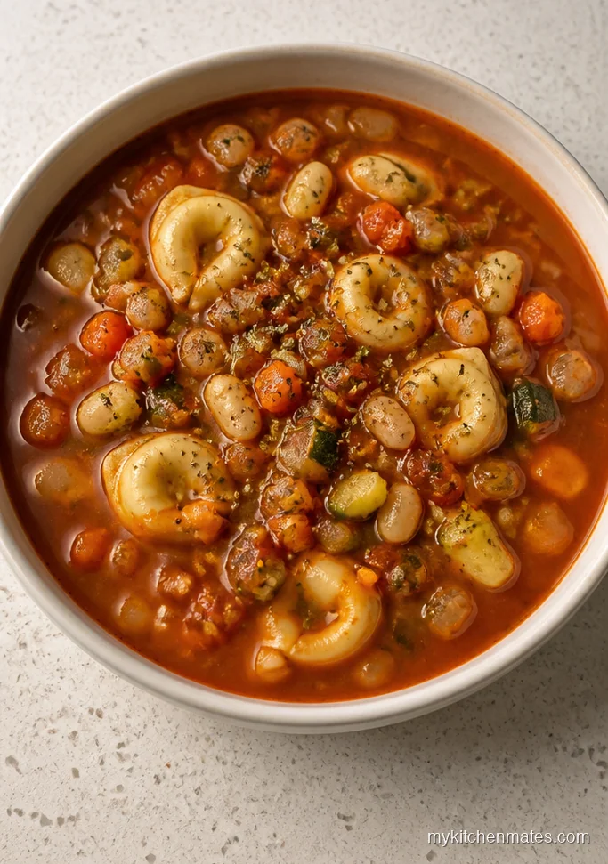 11 Crockpot Tortellini Soup Recipes for Cozy Low Effort Dinners Slow Cooker Minestrone Tortellini Soup