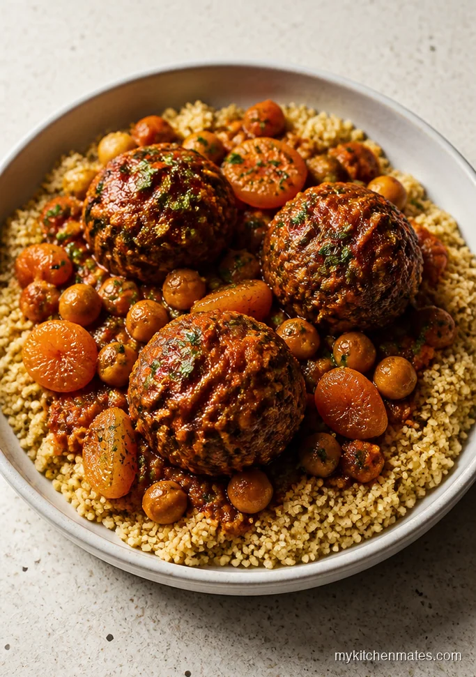 Slow Cooker Moroccan Meatballs with Apricots