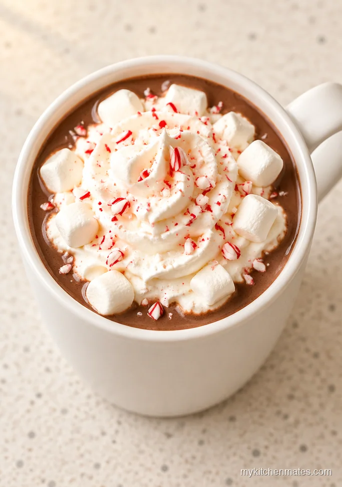 Slow Cooker Peppermint Hot Chocolate