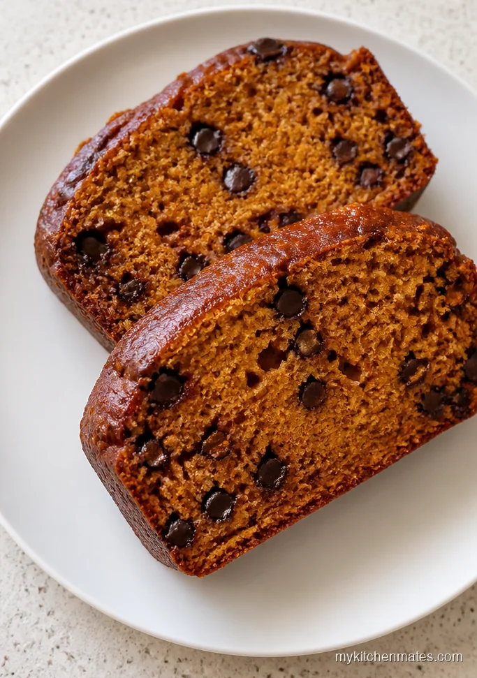 Slow Cooker Pumpkin Chocolate Chip Bread