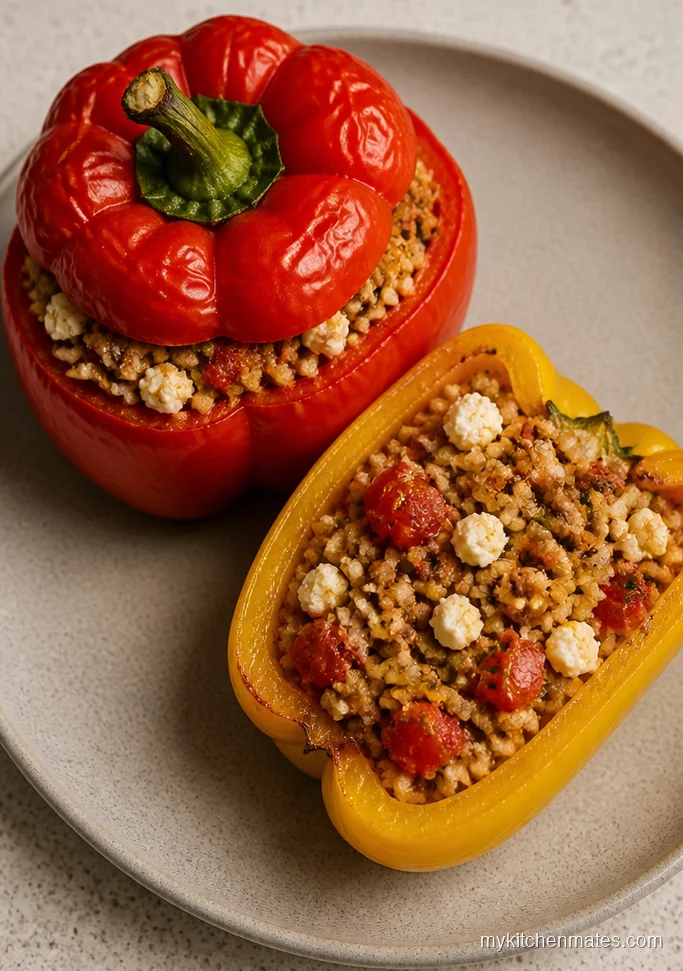 Slow Cooker Stuffed Bell Peppers