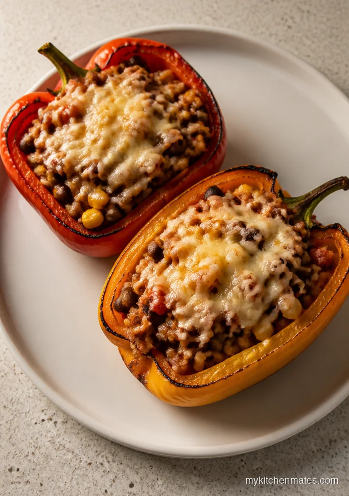 Slow Cooker Stuffed Bell Peppers
