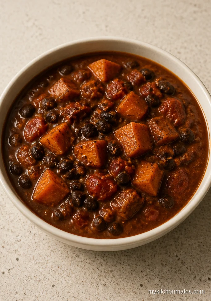 Slow Cooker Sweet Potato Black Bean Chili
