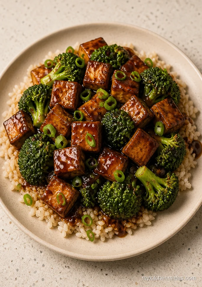 Slow Cooker Teriyaki Tofu and Broccoli
